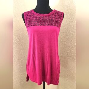 H&M Magenta Top sz L
